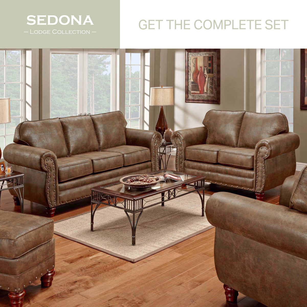 Arm Chair with Matching Ottoman Y719916