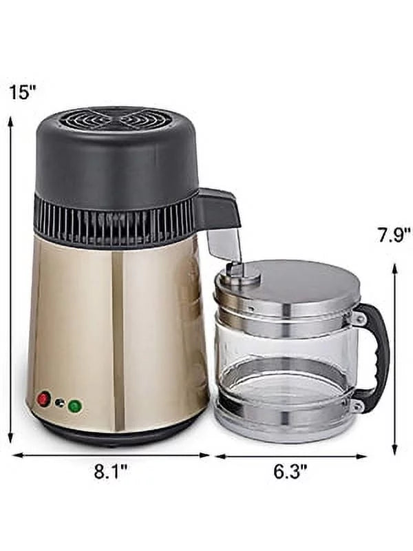 1.1 gal 4L Stainless Steel Water Distiller Machine U80814