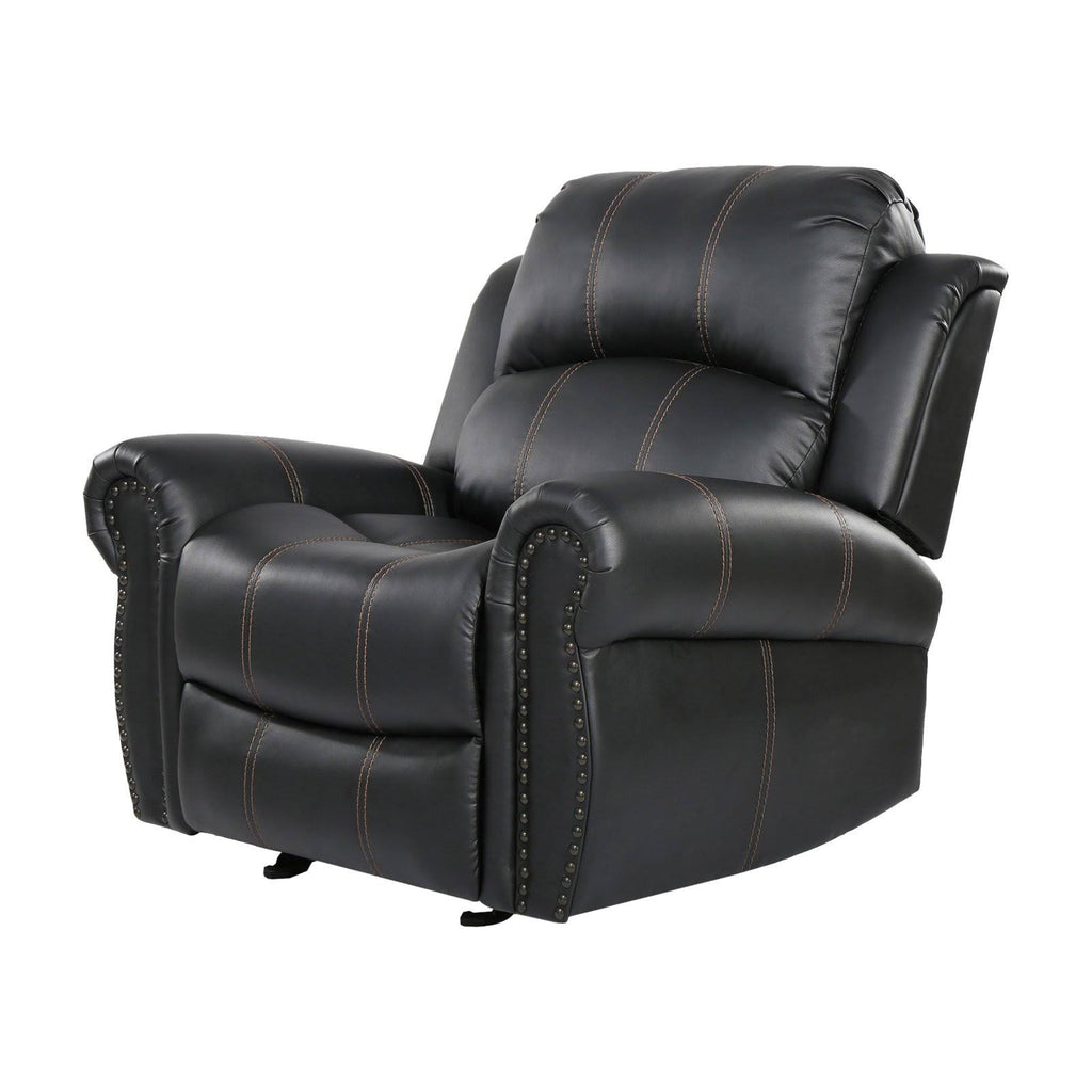 Faux Leather Glider Recliner Club Chair P5274