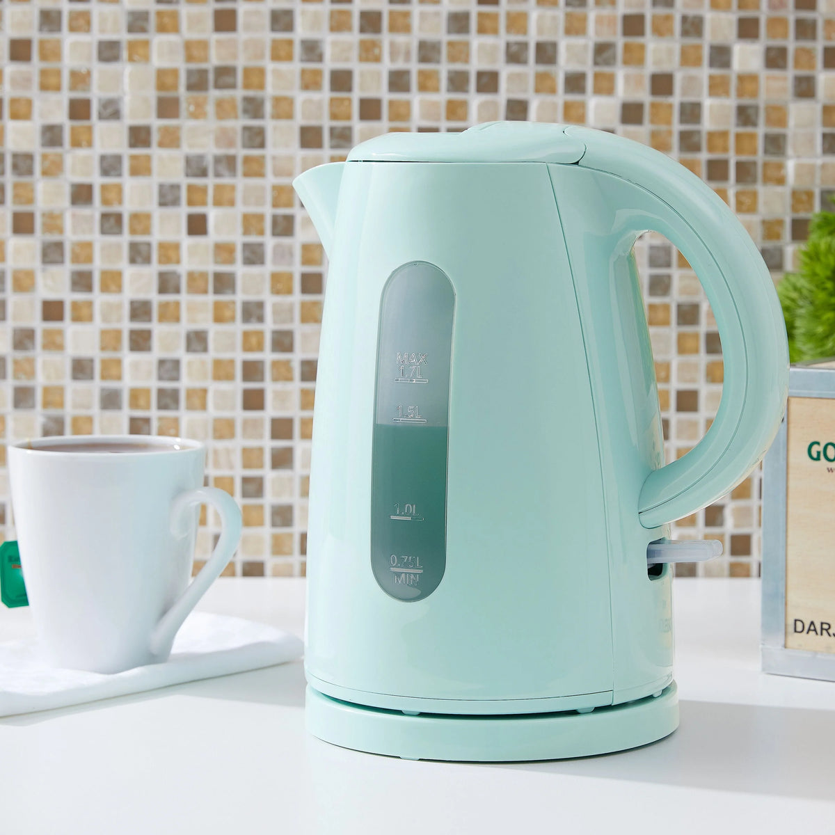 1.7 Liter White Electric Kettle F964560