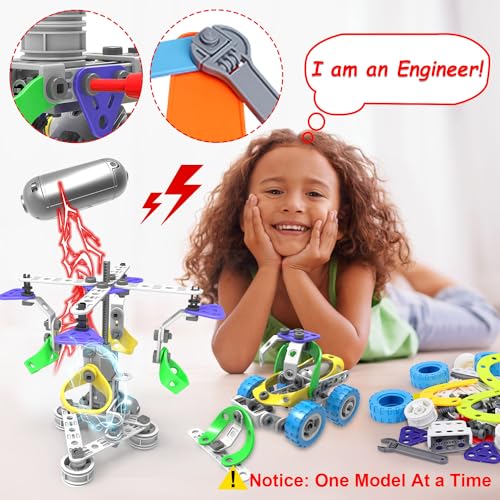 10 in 1 STEM Building Toys for Kids Ages 4-8 D40913