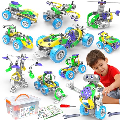 10 in 1 STEM Building Toys for Kids Ages 4-8 D40913