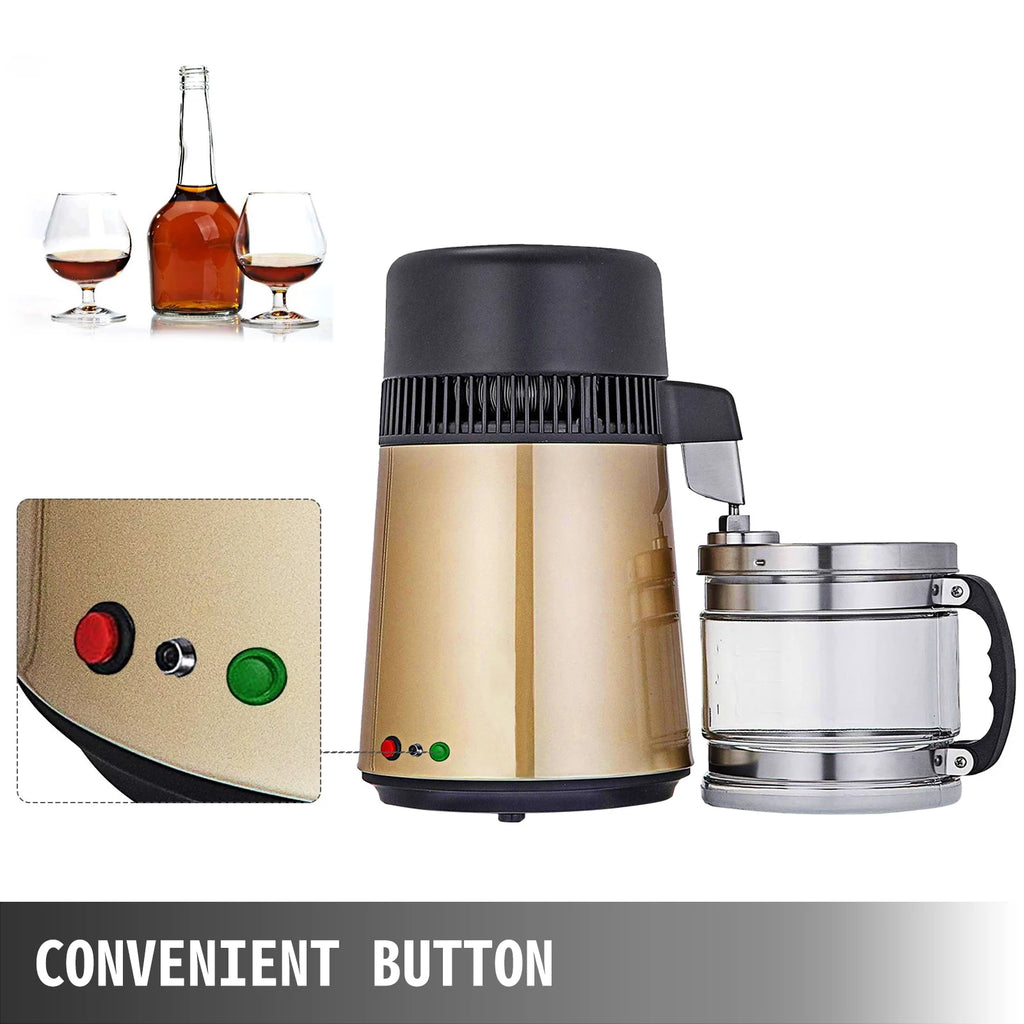 1.1 gal 4L Stainless Steel Water Distiller Machine U80814