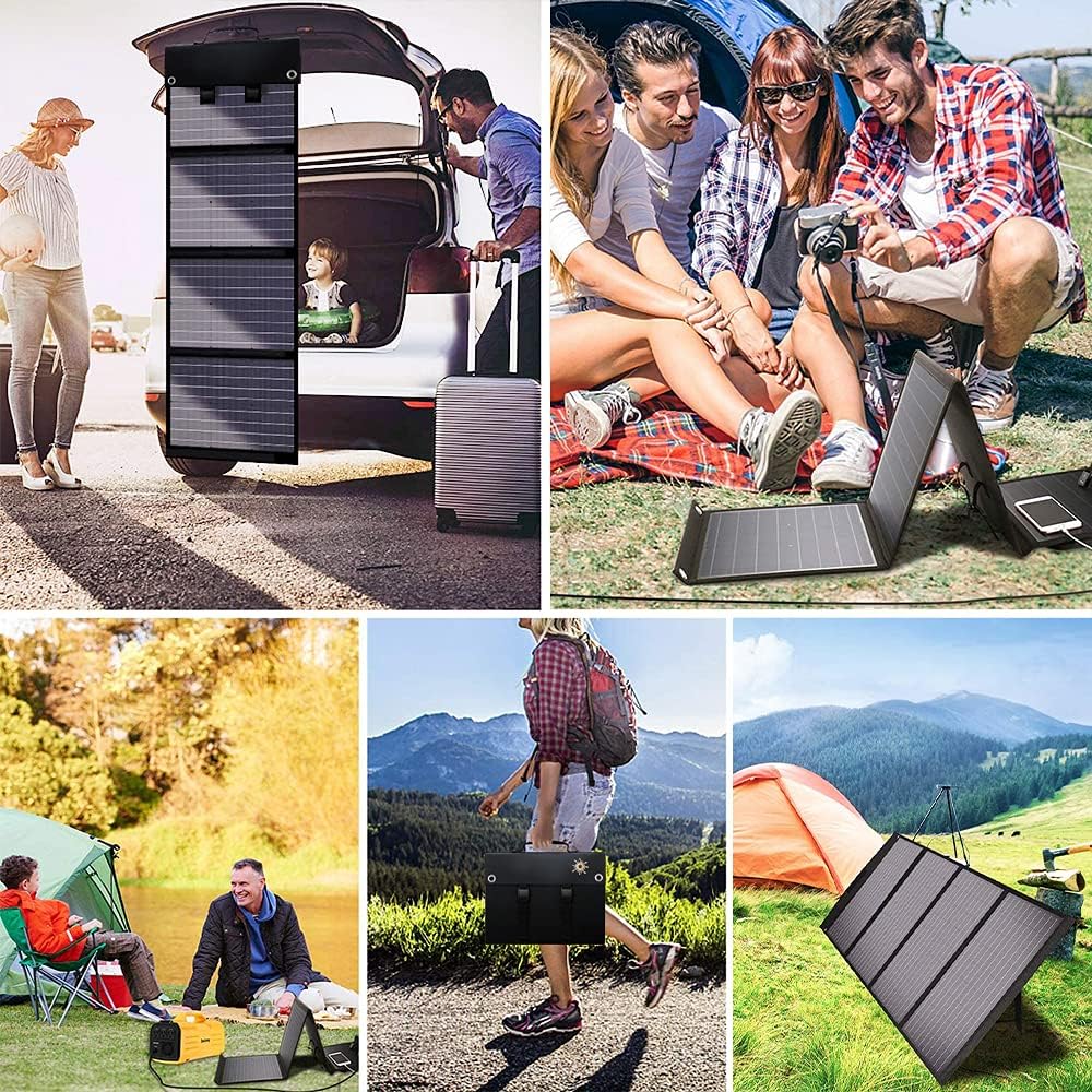 100W 18V Foldable Solar Panel with Kickstand and Solar Controller U8970