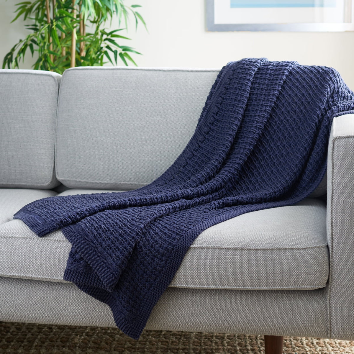 Solid Braided Throw 50" x 60" Q373956
