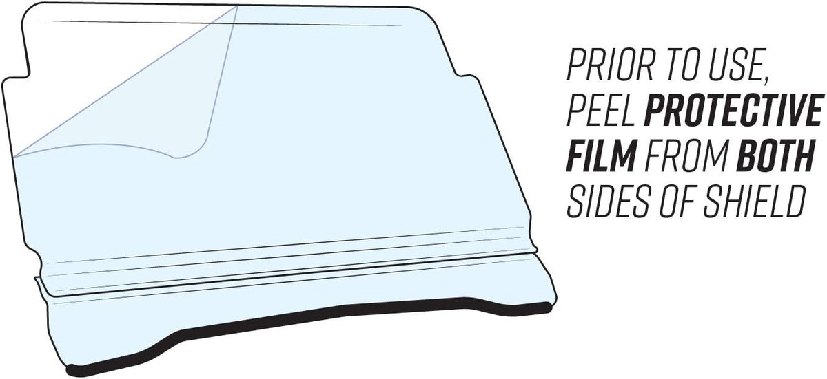 1/4" Polycarbonate Flip Windshield for Polaris Ranger XP 900 H653319