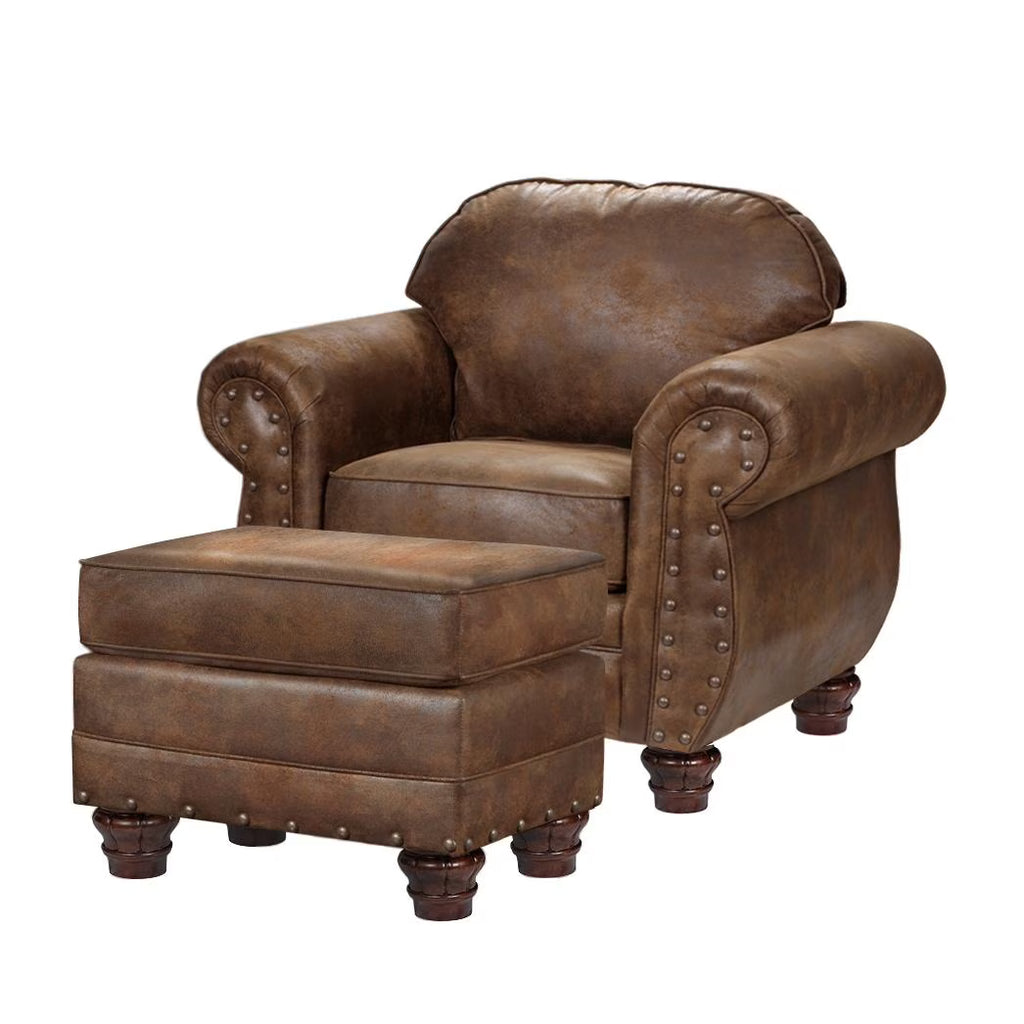 Arm Chair with Matching Ottoman Y719916