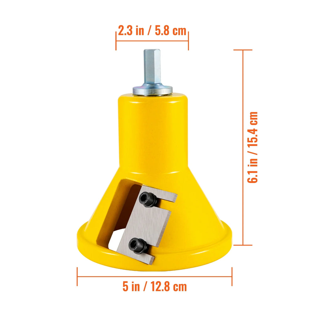 1.5" / 38 mm Diameter Dual Straight Blades Aluminum Steel Tenon Cutter U355