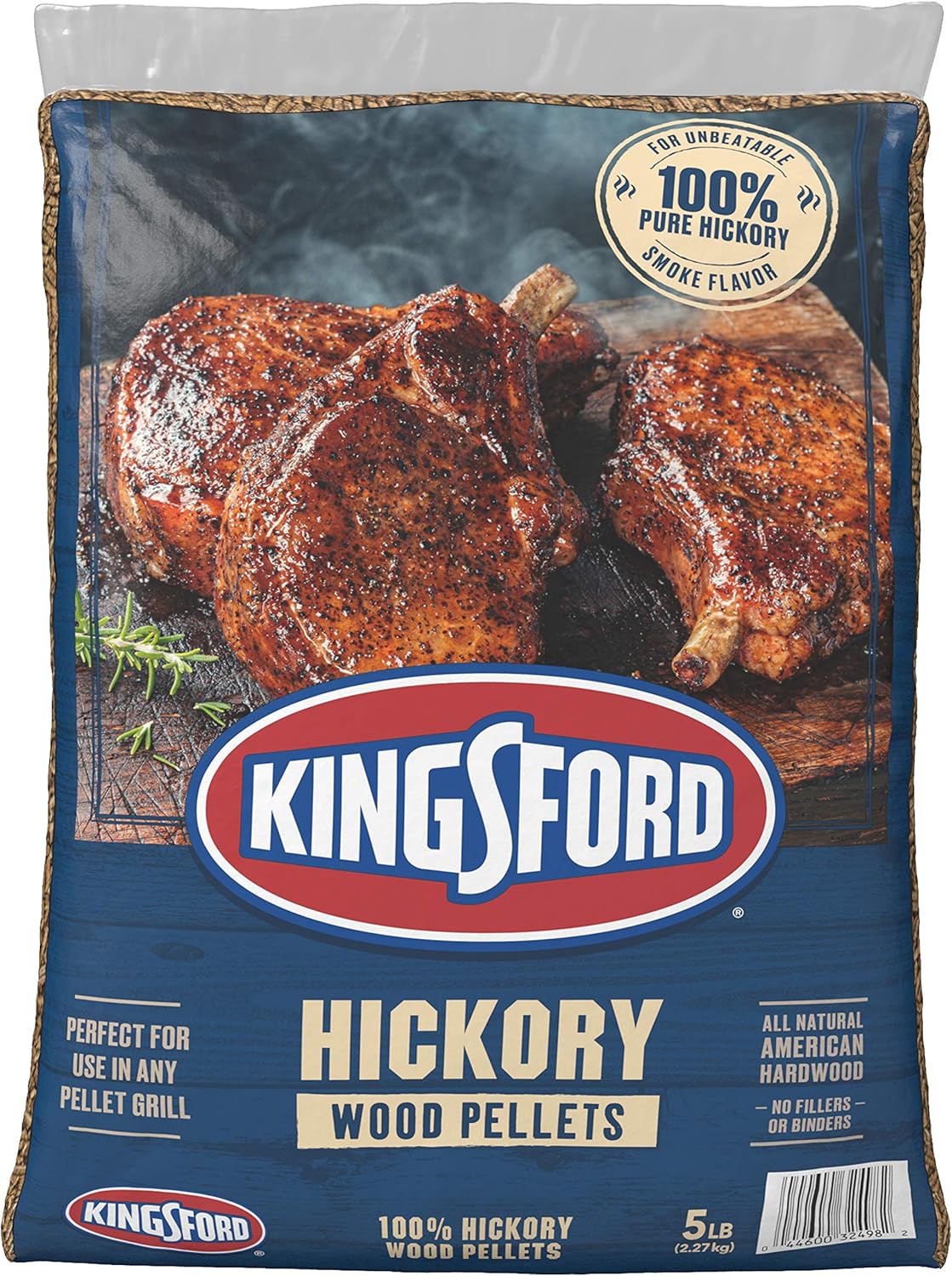100% Hickory Wood Pellets, 5 Pounds T932735