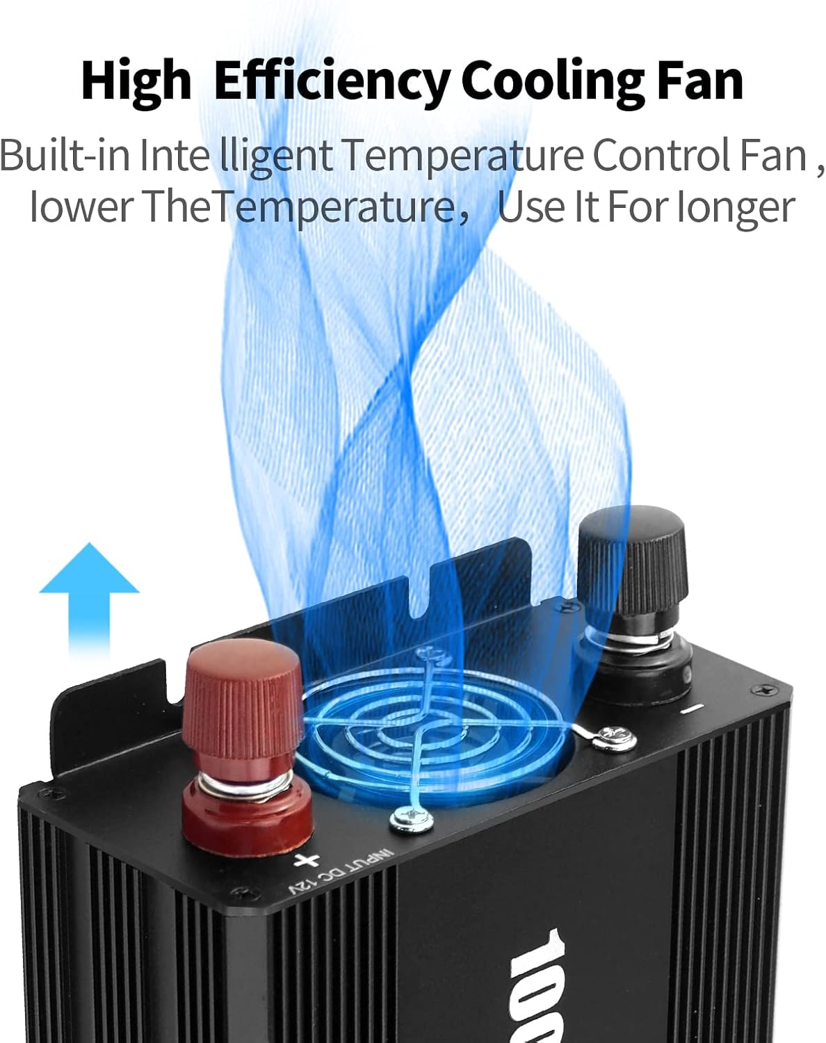 1000W Power Inverter 12V DC to 110V AC with 3 AC Sockets C95477