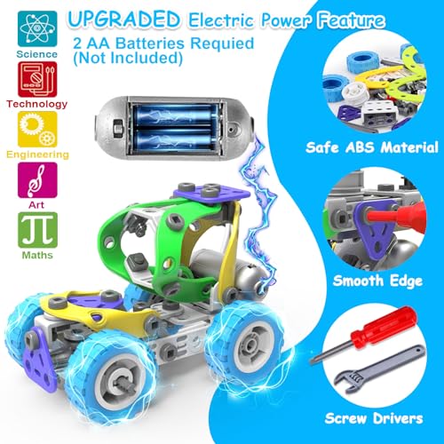 10 in 1 STEM Building Toys for Kids Ages 4-8 D40913