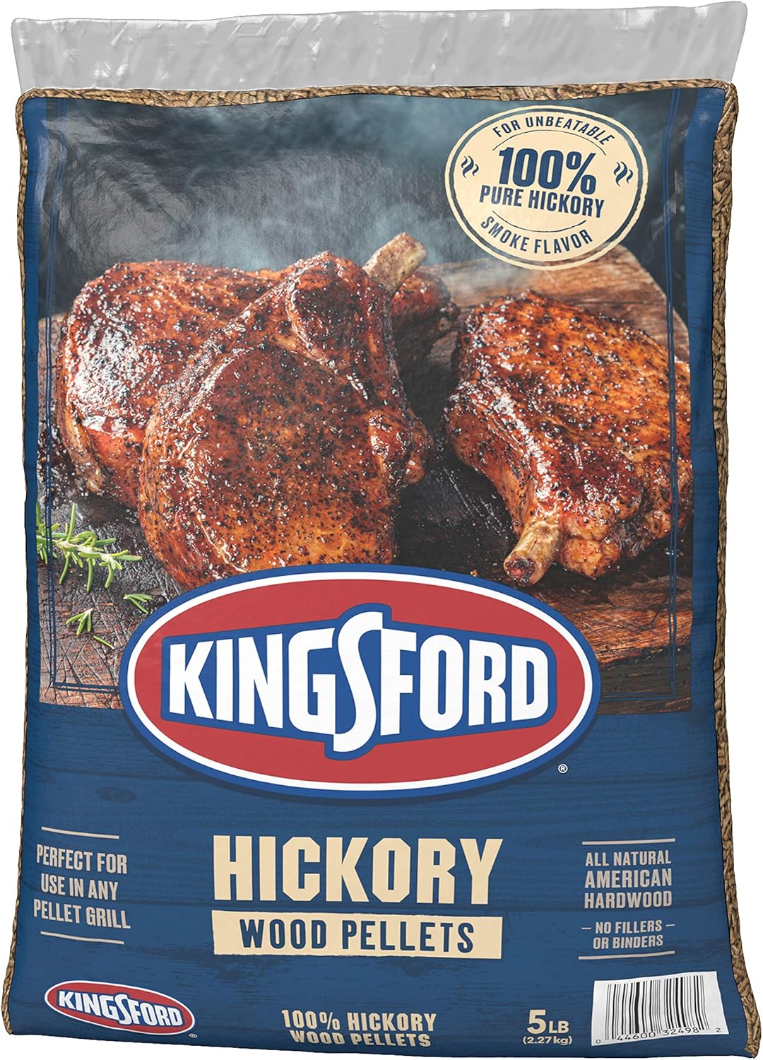 100% Hickory Wood Pellets, 5 Pounds T932735