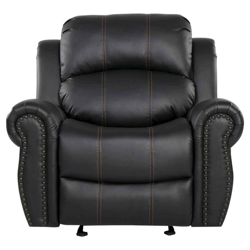 Faux Leather Glider Recliner Club Chair P5274