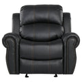 Faux Leather Glider Recliner Club Chair P5274