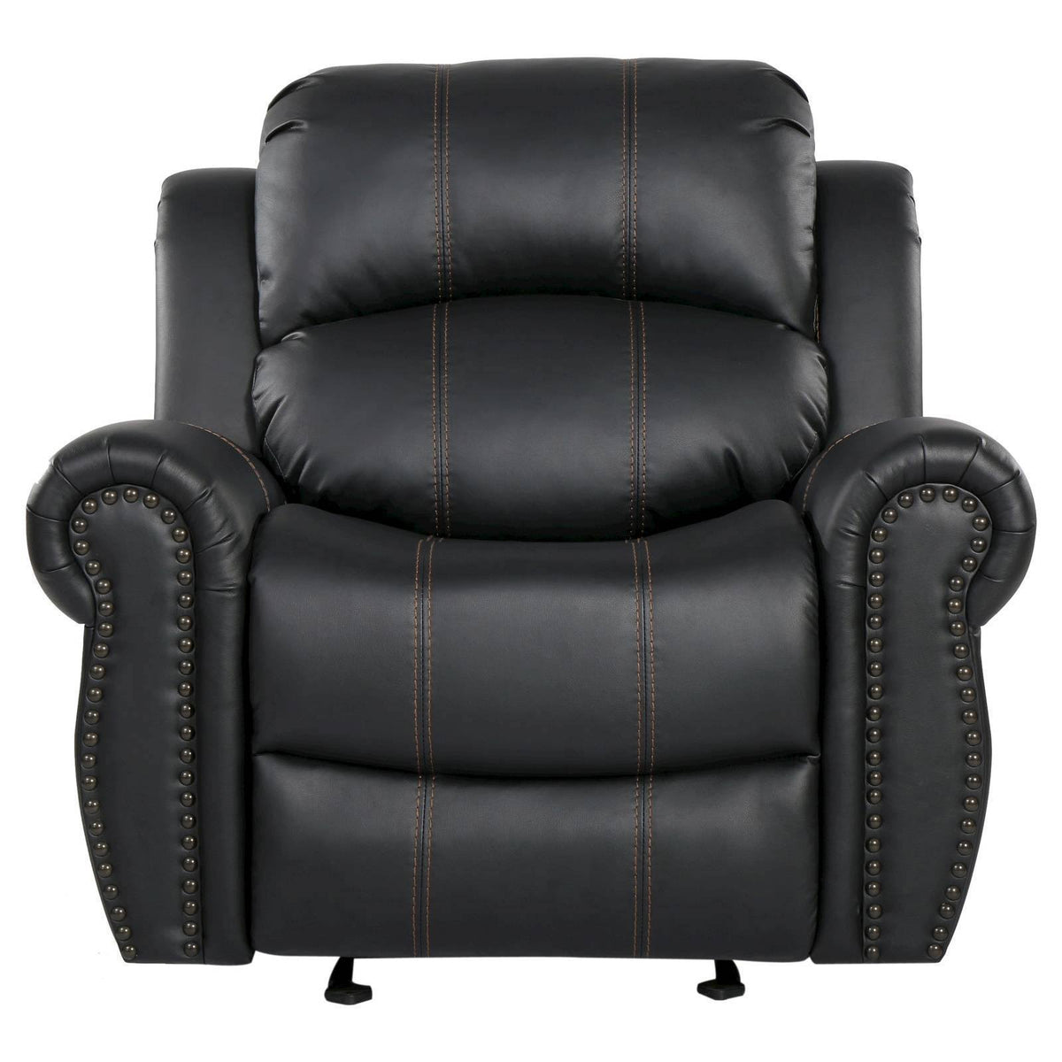 Faux Leather Glider Recliner Club Chair P5274