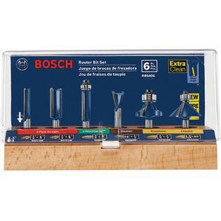 1/4-Inch Carbide-Tipped Multi-Purpose Router Bit Set, 6-Piece Q837983
